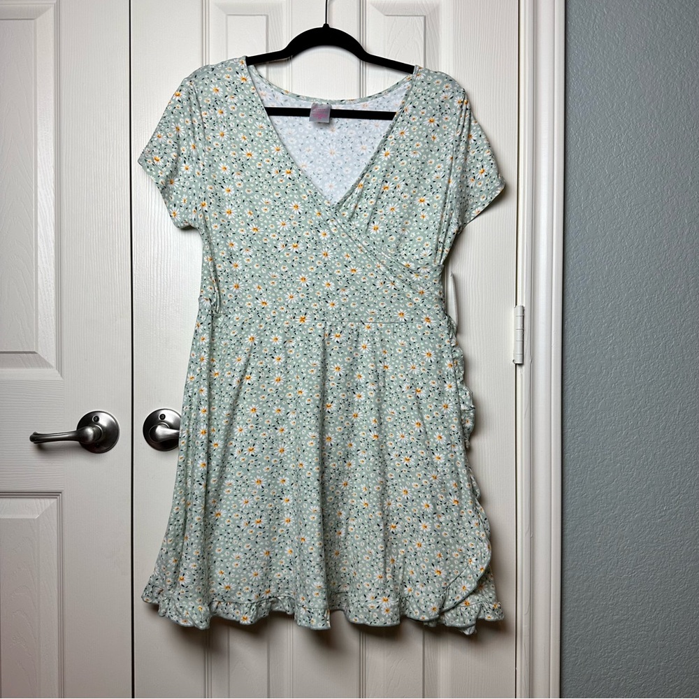 No Boundaries Faux Wrap Dress